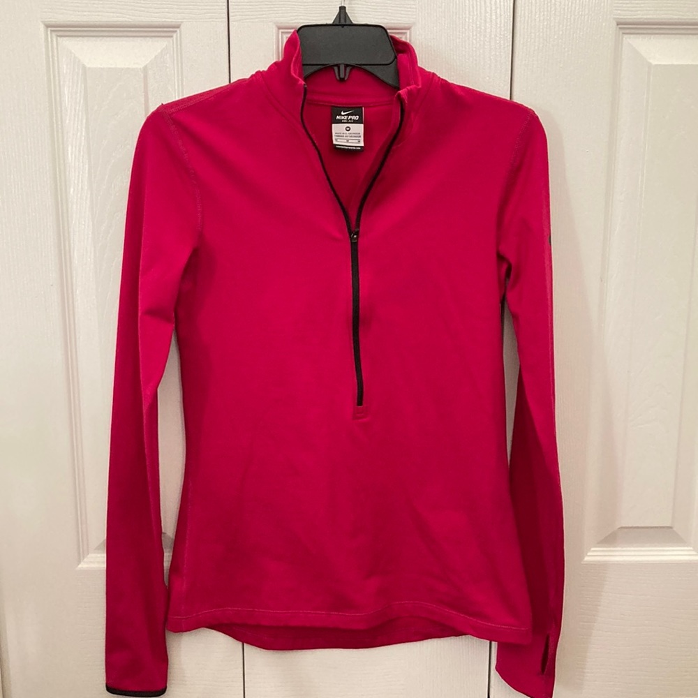 Womens Nike Dri Fit Running 1/2 Zip Long Sleeve Shirt